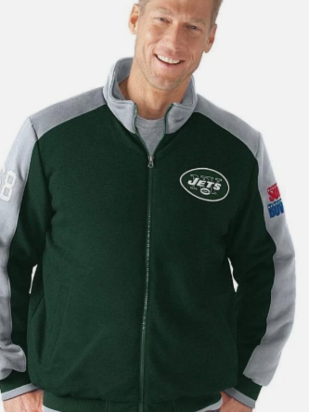 New York Jets NYJ NFL Classic Commemorative Jacket Coat by Glll Sz M Medium NWT
